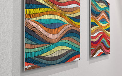 4x4 Printed Acoustic Wall Panel - Art W44001