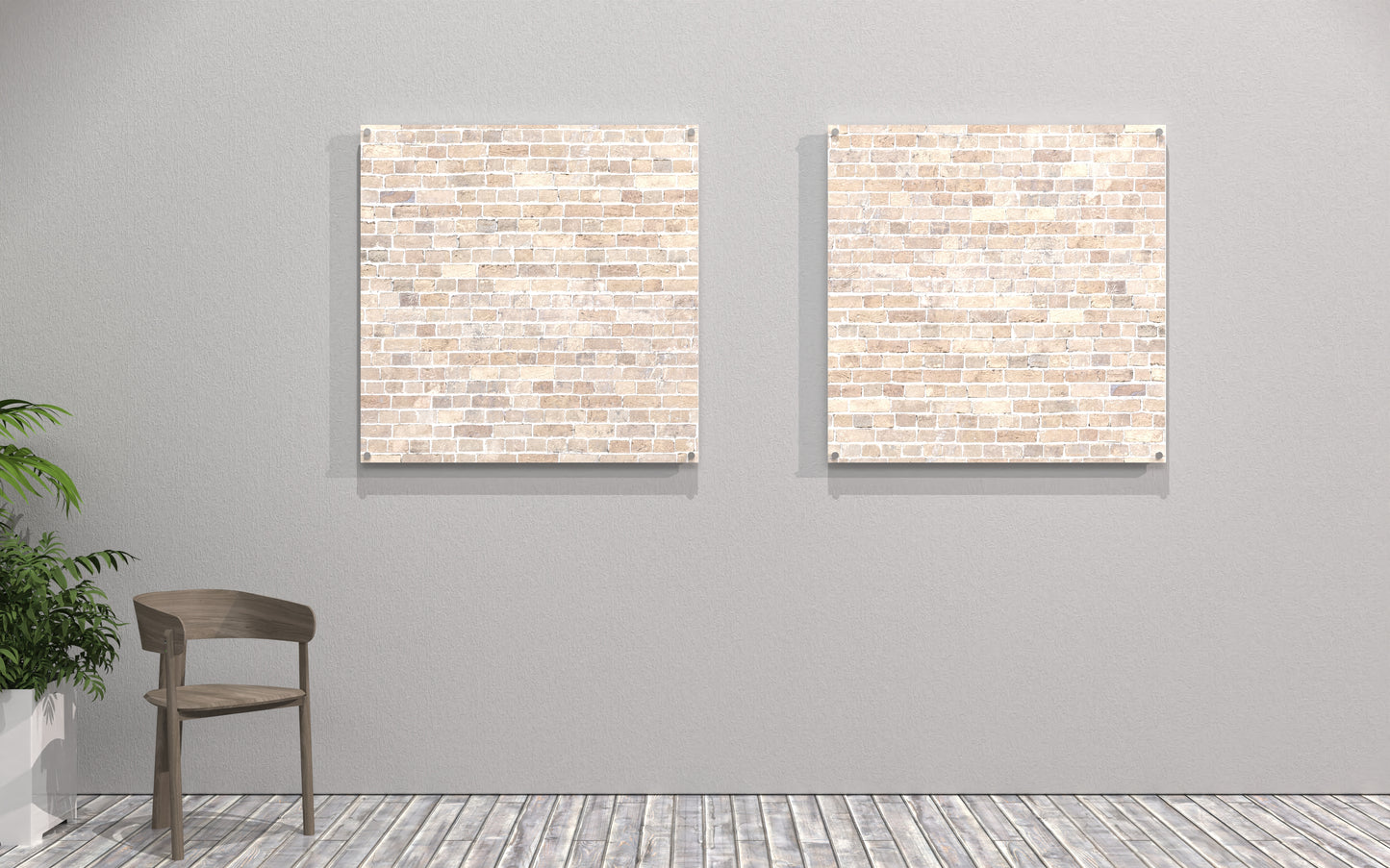 4x4 Printed Acoustic Wall Panel - Brick W44002