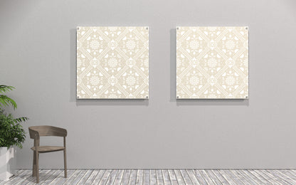 4x4 Printed Acoustic Wall Panel - Floral W44006