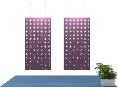 4x8 Acoustic Room Divider - Fading Circles