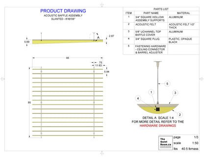 Acoustic_baffle_assembly_8x8_6in_Drawing_Slanted