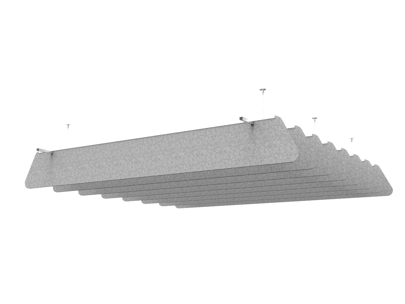 Acoustic Tapered Baffle Assembly 12" High x 8'x8'