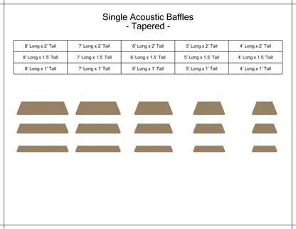 Single_acoustic_baffle_tapered