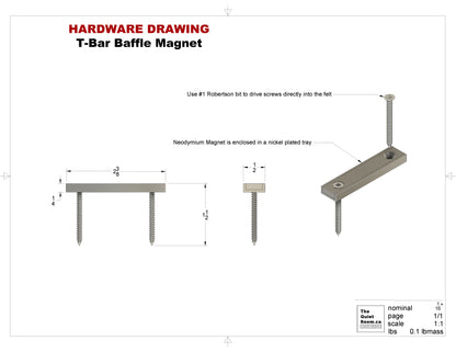 Acoustic T-Bar Single Baffle - Coffered Module